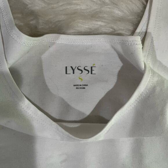 NEW Lysse Spandex Longline Scoop Neck Wide Strap Shape Wear Tank Top White S NWT - Picture 12 of 16